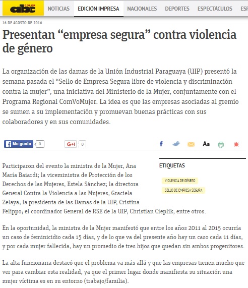 Presentan Empresa Segura Contra Violencia De Genero Informativo Mujer